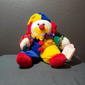 VTG NWT Applause Clown Circus Plush Doll 12" Head to Toe ~ Marcel Les Petits